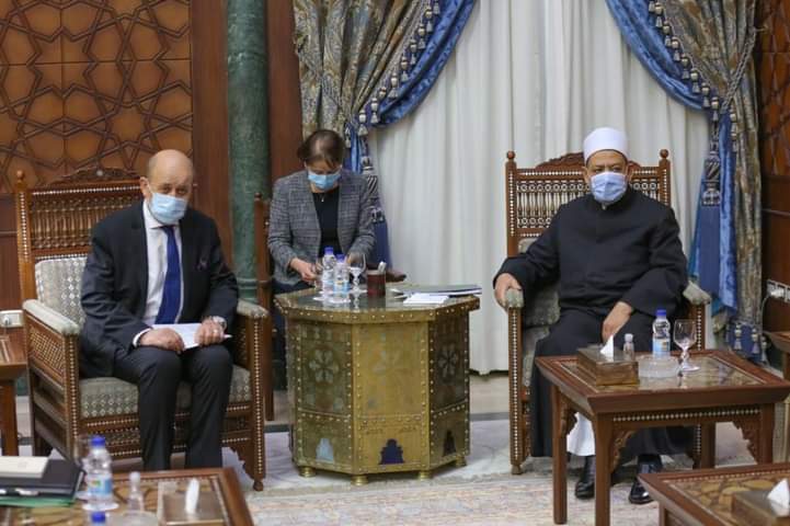 Isi Lengkap Pertemuan Grand Syekh Al-Azhar dan Menteri Luar Negeri Perancis