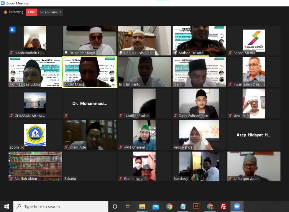 Rangkuman Webinar Halaqah Kebangsaan bersama Habib Husin dan Haidar Bagir